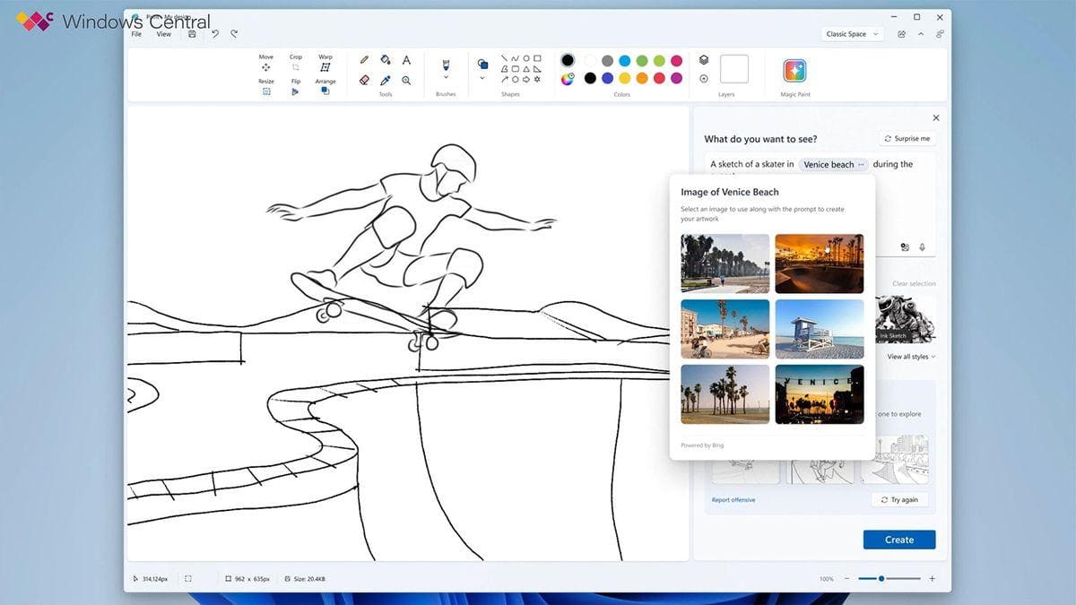 Paint у Windows серйозно оновлять – тепер він буде малювати картинки замість користувачів